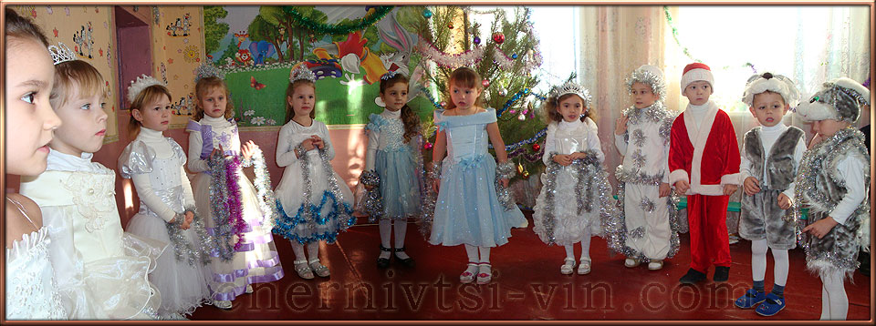 Свято новорічної ялинки для дітей в Сокільському дитсадку Чернівецького району