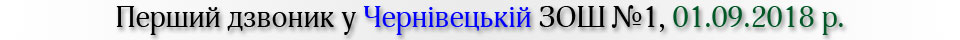 Перший дзвоник у Чернівецькій ЗОШ №1, Чернівецький район
