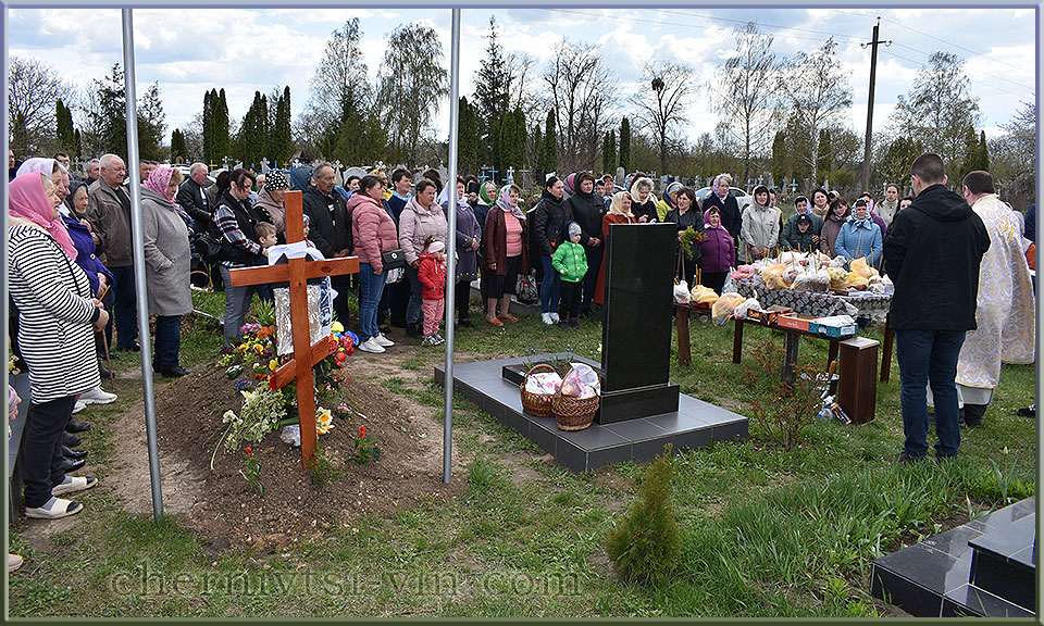 заупокійна молитва, с.Сокіл