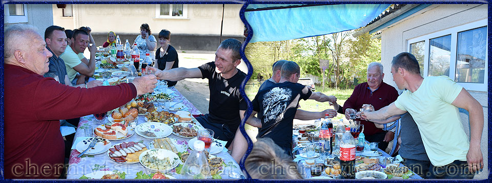 святкування дня народження, фото на згадку, с.Сокіл, Чернівецький район